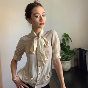 SACAI BUTTON UP BLOUSE